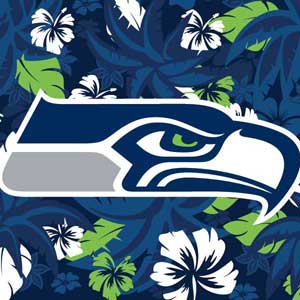 NFL Seattle Seahawks Tropical Print Playstation 3 & PS3 Skin